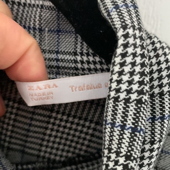 Zara trafaiuc collection Checked‎ size S Pencil-Dress plaid classic houndstooth - Picture 5 of 16
